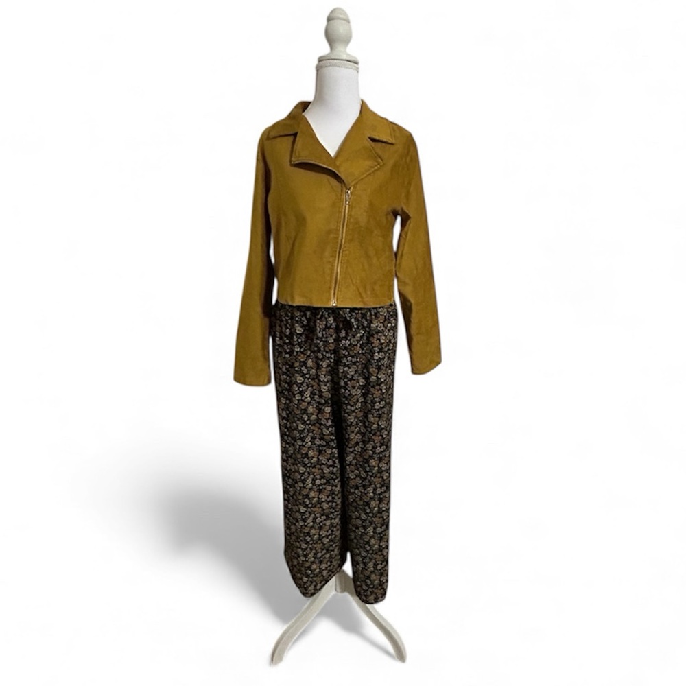 Knit Works Girls Moto Jacket & Jumpsuit Set Plus Size XXL 20 Plus